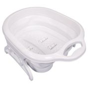 ZenToes Collapsible Foot Soaking Bath Tub with Massage Rollers in White