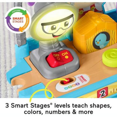 Fisher-Price Laugh & Learn Busy Learning Tool Bench Baby Activity Toy. View a larger version of this product image.