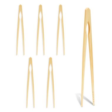 Okuna Outpost 6 Pairs Training Chopsticks for Kids, Reusable Bamboo Utensils for Beginners (7 Inches). View a larger version of this product image.