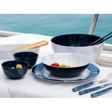 Marine Business Living 17 Piece Melamine Tableware Set & Basket (Service for 4). View a larger version of this product image.