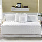 Alternate image 1 for Karat Home Jeanne 6 Piece Honeycomb Quilt Set in White (Daybed)