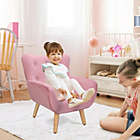 Alternate image 0 for Kitcheniva 2 Pack Kids Tufted Velvet Sofa Set Stool Seat Backrest Chair Soft Children Stool