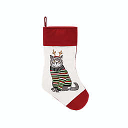 C&F Home Cat Christmas Embroidered Christmas Stocking