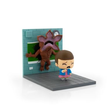 Stranger Things Eleven Vs. Demogorgon Exclusive Diorama Collectible SuperEmoFriends Figure Art Design By JSalvador. View a larger version of this product image.