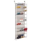 Alternate image 1 for mDesign Large Wall Mount/Over Door 11 Shelf Hanging Storage Rack