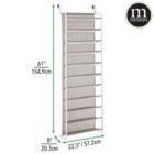 Alternate image 3 for mDesign Large Wall Mount/Over Door 11 Shelf Hanging Storage Rack