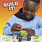 Alternate image 2 for Hot Wheels &#63;Mega Gunkster Monster Truck Building Set with 69 Pieces with Micro Figure Driver