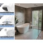 Alternate image 3 for Maison High Pressure 8" Modern Rainfall Showerhead Brushed Nickel Luxury Showerhead -Tool Free Installation - Best Showerhead, Bathroom Essential