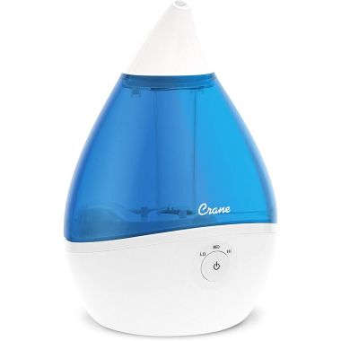 Crane - Ultrasonic Cool Mist Air Humidifier, 360 Degree Rotating Nozzle, Blue. View a larger version of this product image.