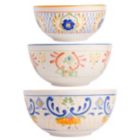 Alternate image 2 for Laurie Gates Tierra 3 Piece Stoneware Nesting Bowl Set in Assorted Designs