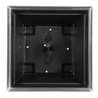 Alternate image 3 for Garden Elements Outdoor Large Square Plastic Planter, Bronze, 14"