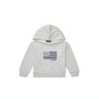 Alternate image 0 for Ralph Lauren Little Boy's Embroidered Terry Cotton Hoodie Gray Size 5