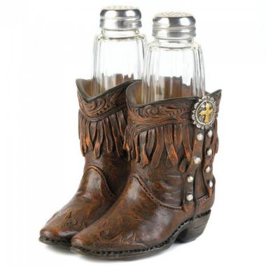 Accent Plus Cowboy Boots Shaker Set. View a larger version of this product image.