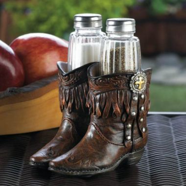 Accent Plus Cowboy Boots Shaker Set. View a larger version of this product image.