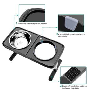 Ownpets Elevated Dog Bowls. View a larger version of this product image.