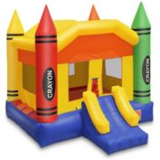 Cloud 9 Commercial Grade Crayon Castle Bounce House with Blower - 100% PVC 17' x 13' Inflatable Bouncer