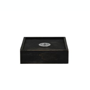 TX USA 7" Square Stained Floating Wall Shelf with Built-in LED Light. View a larger version of this product image.