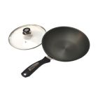 Alternate image 0 for Sunpentown 12" Hard Anodized Flat Bottom Wok Cookware