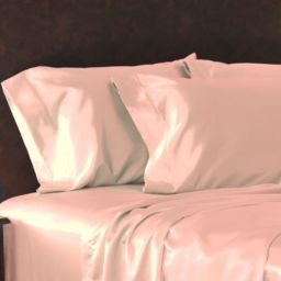 SHOPBEDDING Luxury Satin Pillowcase, Pink Standard, Open End Pillow Cover