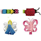Alternate image 0 for Wrapables Angel, Butterfly, Ladybug, Caterpillar Ribbon Sculpture Hair Clips Set