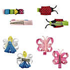 Alternate image 3 for Wrapables Angel, Butterfly, Ladybug, Caterpillar Ribbon Sculpture Hair Clips Set