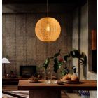 Alternate image 3 for ELE Light & Decor Hazel 1-Light Woven Globe Beige Pendant Design Pendant Light with Rattan Shade