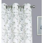 Alternate image 2 for Kate Aurora 2 Pack Shabby Chic Grommet Top Floral Cherry Blossom Curtain Panels - 52 in. W x 84 in. L, Gray/Natural