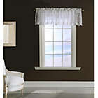 Alternate image 0 for Commonwealth Habitat Grandeur Deep Scalloped Embroidery Pole Top Window Valance - 52x17" - White