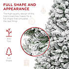 Alternate image 2 for Best Choice Products 4.5ft Snow Flocked Christmas Tree, Premium Holiday Pine Branches, Foldable Metal Base