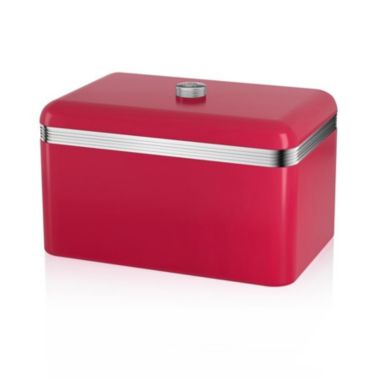 Swan Retro Bread Bin Red. View a larger version of this product image.