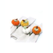 Global Crafts Set of 4 Pumpkin Spice Napkin Rings