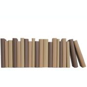 Booth & Williams Chocolate Paper-Wrapped Decorative Books, One Foot of Real, Shelf-Ready Books, Buy As Many Feet As You Need