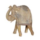 Alternate image 1 for Cottage Handicraft, Mango Wood Hand-Crafted Elephant, Large with free Elephant Gift