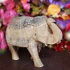 Alternate image 3 for Cottage Handicraft, Mango Wood Hand-Crafted Elephant, Large with free Elephant Gift