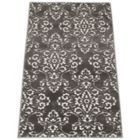 Alternate image 2 for Chaudhary Living 2.5' x 5' Gray and White Damask Rectangular Area Throw Rug