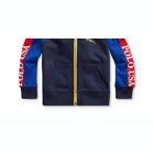 Alternate image 2 for Ralph Lauren Boy's Polo Usa Color Block Hoodie Blue Size 6