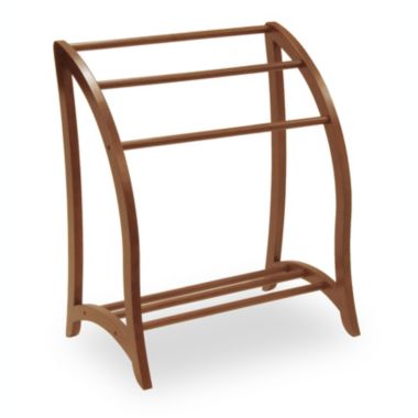 Winsome Wood Blanket Rack, Antique Walnut [Kitchen]. View a larger version of this product image.