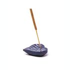 Alternate image 1 for Global Crafts Grey Heart Soapstone Incense Holder with Incense Sticks