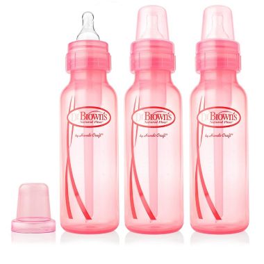 licht grens Pogo stick sprong Dr. Brown's Natural Flow Anti-Colic Baby Bottles, Pink and Lavender, 8oz, 6  Pack | buybuy BABY