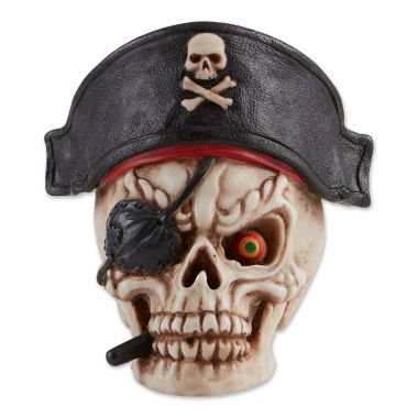 Dragon Crest Grinning Pirate Skull. View a larger version of this product image.