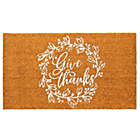 Alternate image 0 for Juvale Thanksgiving Welcome Mat for Front Door, Outdoor Fall Rug for Porch, Give Thanks (30 x 17 In)