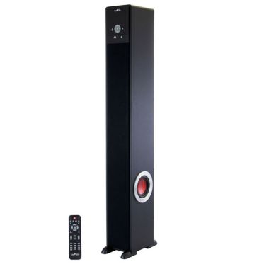 beFree Sound Bluetooth Powered 90 Watt Tower Speaker in Black with 5.1 Inch Subwoofer. View a larger version of this product image.