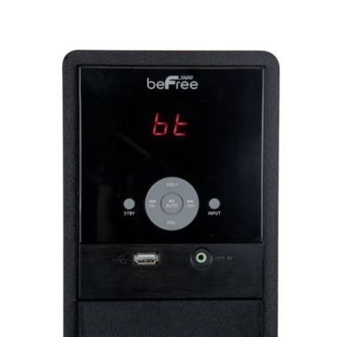 beFree Sound Bluetooth Powered 90 Watt Tower Speaker in Black with 5.1 Inch Subwoofer. View a larger version of this product image.