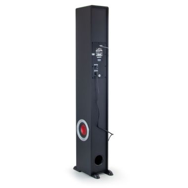 beFree Sound Bluetooth Powered 90 Watt Tower Speaker in Black with 5.1 Inch Subwoofer. View a larger version of this product image.