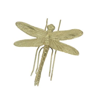 Contrast 7 Inch Resin Gold Dragonfly Painted Sculpture Wall Art Home Decor Hanging Statue. View a larger version of this product image.