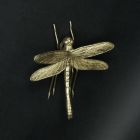 Alternate image 2 for Contrast 7 Inch Resin Gold Dragonfly Painted Sculpture Wall Art Home Decor Hanging Statue