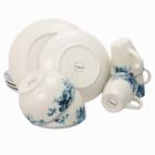 Alternate image 2 for Elama Traditional Blue Rose 16 Piece Dinnerware Set