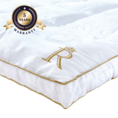 Royal Therapy Mattress Pad - 8-23 Inches Deep Pocket, 400 TC Cotton Thick Mattress Topper - King. View a larger version of this product image.