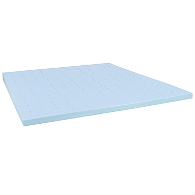 Emma + Oliver 3&quot; Cool Gel Infused Cooling Memory Foam Mattress Topper - King. View a larger version of this product image.