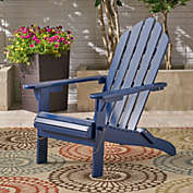 GDFStudio Cara Outdoor Foldable Acacia Wood Adirondack Chair